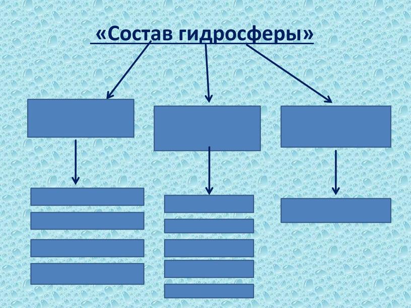 «Состав гидросферы»