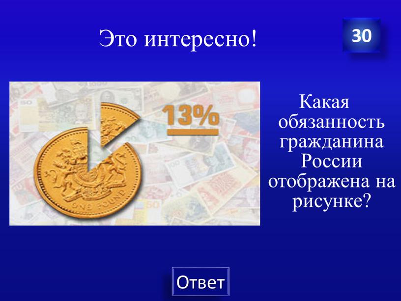 Это интересно! 30 Какая обязанность гражданина