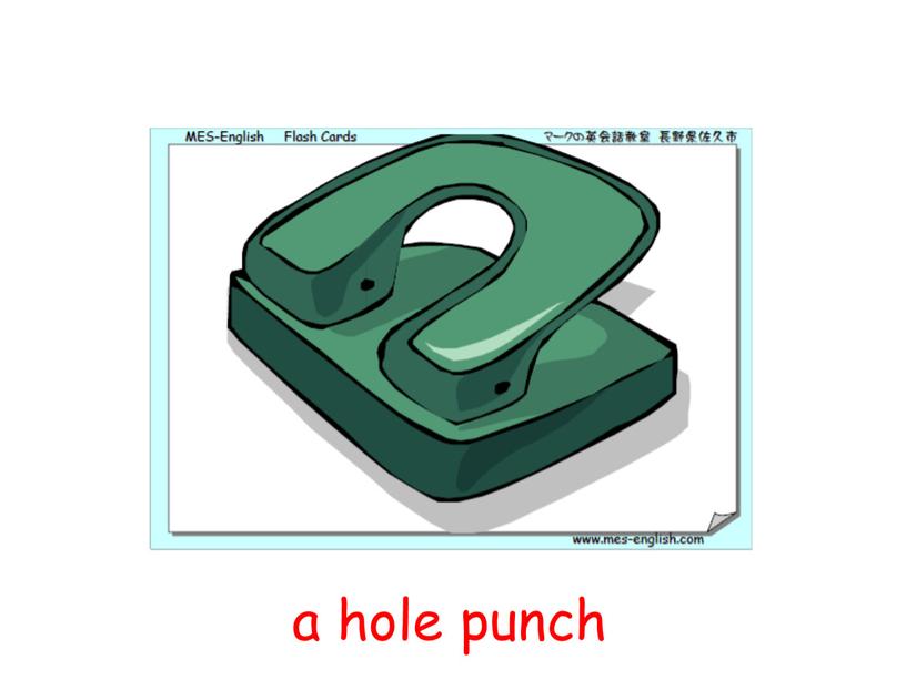 a hole punch