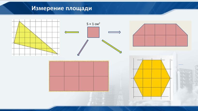 Измерение площади S = 1 см2