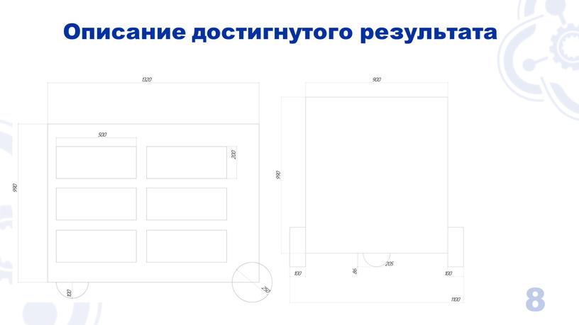 Описание достигнутого результата