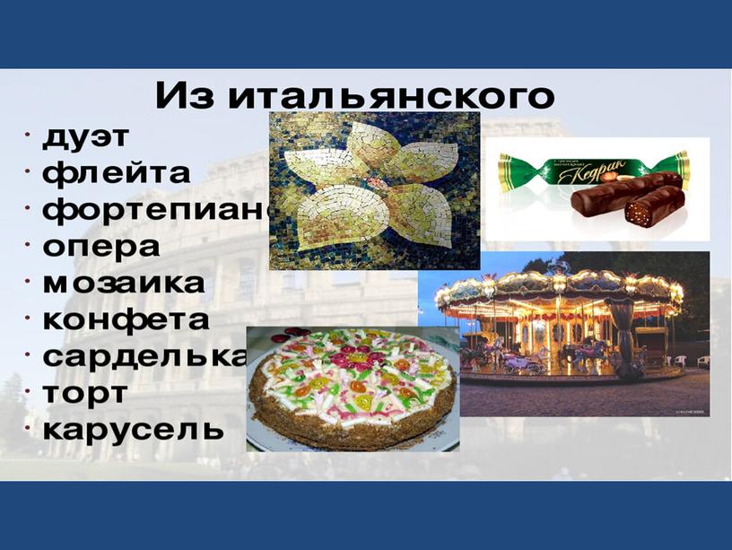 Урок родного русского языка в 4 классе " Заимствованные слова"