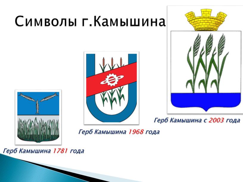 Символы г.Камышина Герб Камышина 1781 года