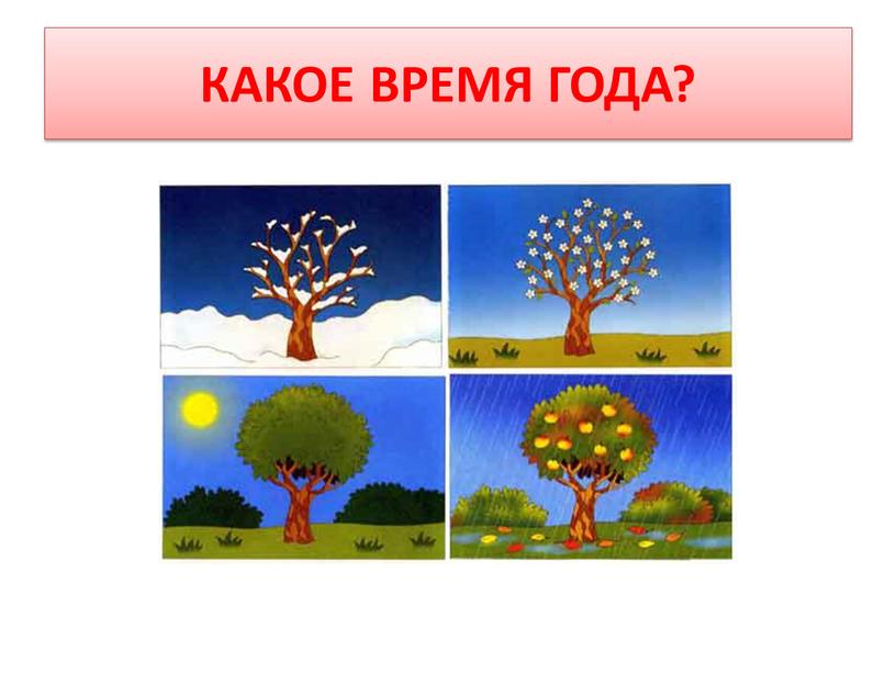 КАКОЕ ВРЕМЯ ГОДА?