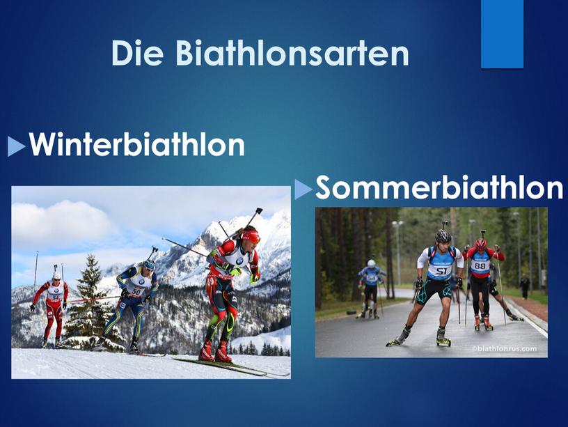 Die Biathlonsarten Winterbiathlon