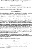 Сценарий общешкольного физкультурно-массового и спортивного мероприятия «Соревнования по мини-футболу».