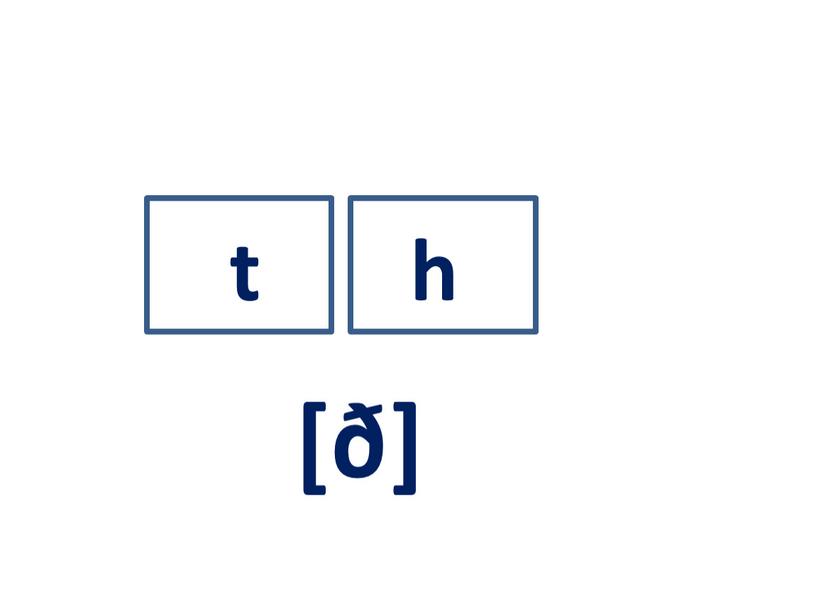 t [ð] h