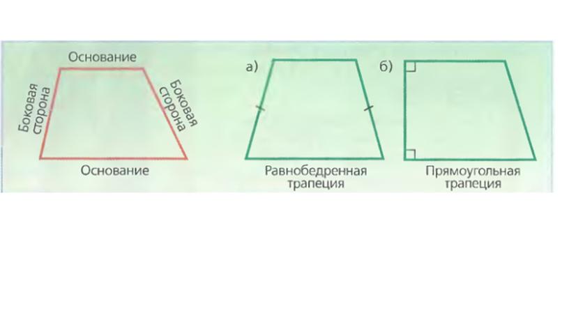 Геометрия 8 класс. Презентация к уроку по теме "Трапеция"