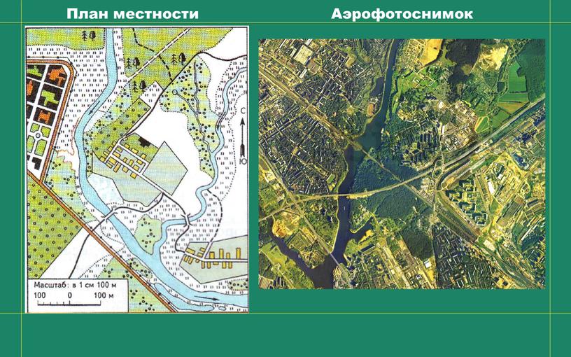 План местности Аэрофотоснимок