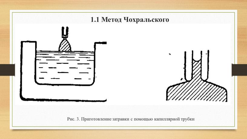 Метод Чохральского Рис. 3. Приготовление затравки с помощью капиллярной трубки