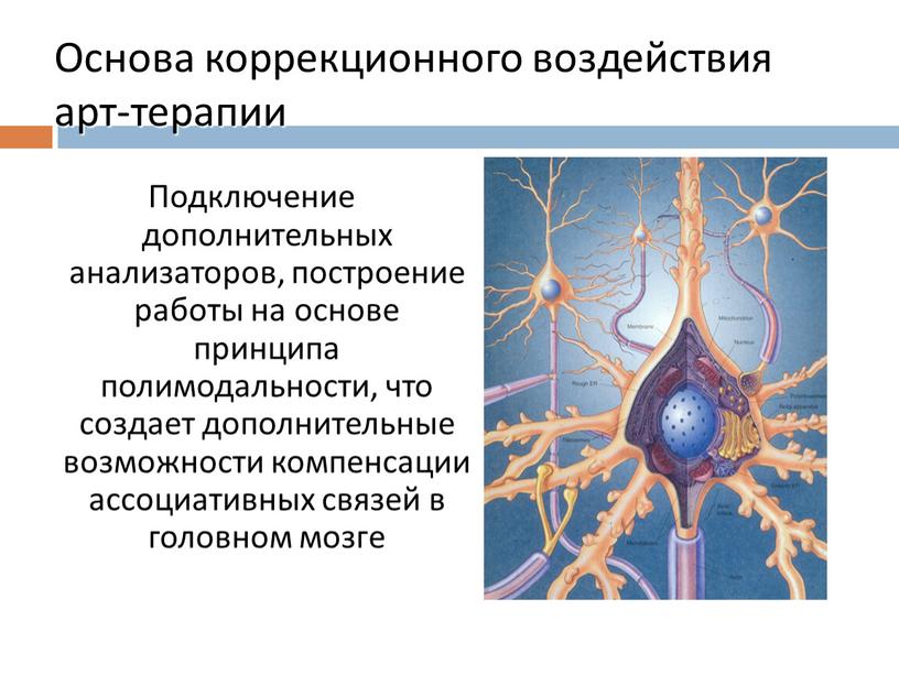 Основа коррекционного воздействия арт-терапии