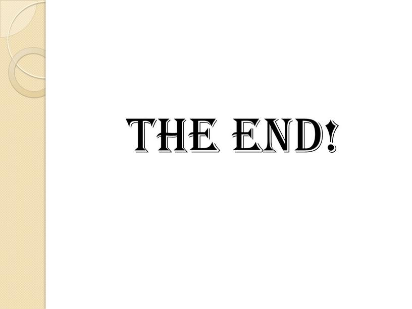 The end!