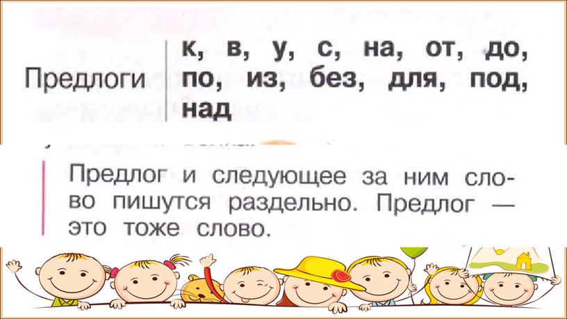 Презентация урок 103-104 Русский язык тема: Предлог.Правописание предлогов со словами.