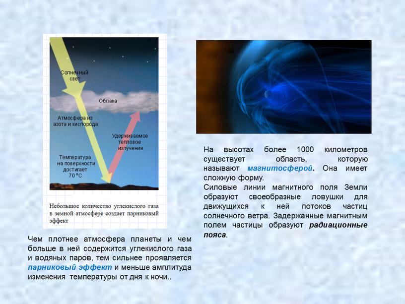 На высотах более 1000 километров существует область, которую называют магнитосферой