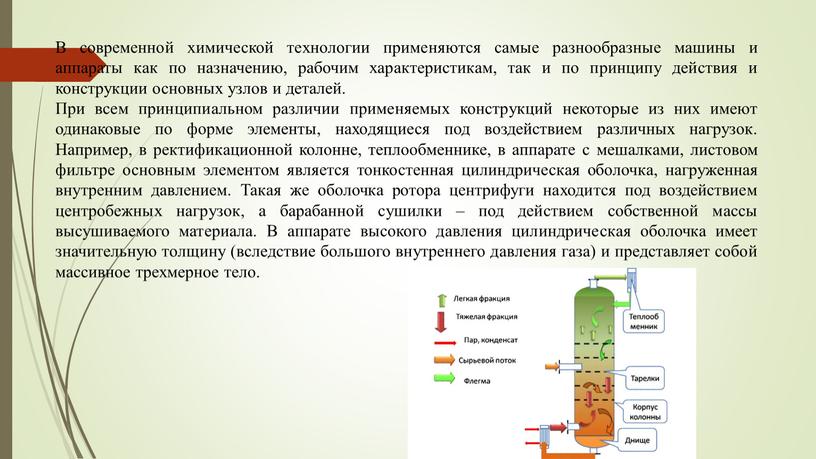 В современной химической технологии применяются самые разнообразные машины и аппараты как по назначению, рабочим характеристикам, так и по принципу действия и конструкции основных узлов и…