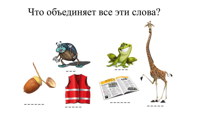 Что объединяет все эти слова?