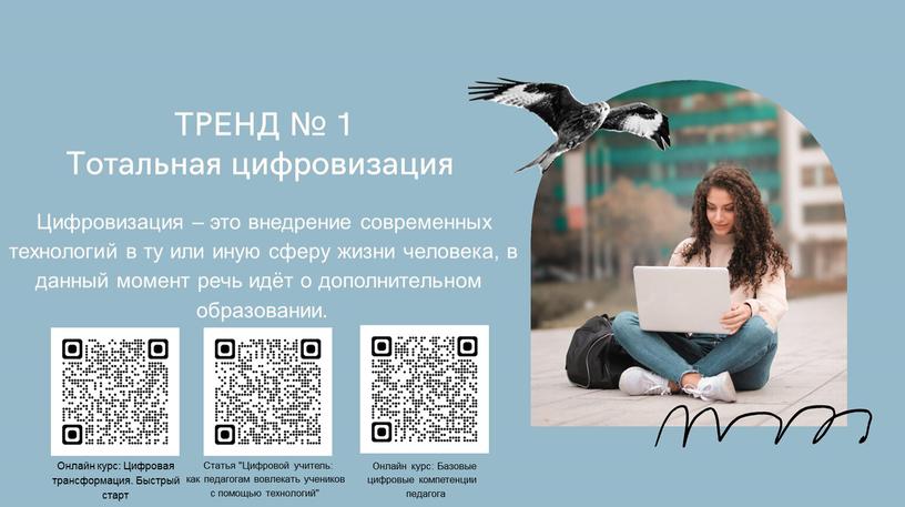 Цифровизация – это внедрение современных технологий в ту или иную сферу жизни человека, в данный момент речь идёт о дополнительном образовании