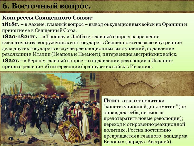 Конгрессы Священного Союза: 1818г