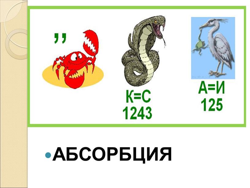 АБСОРБЦИЯ