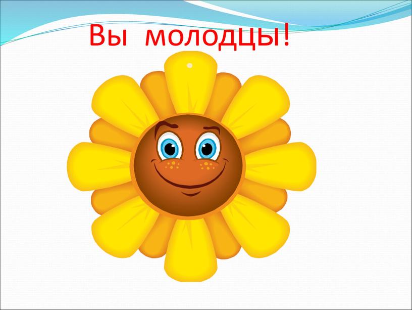 Вы молодцы!