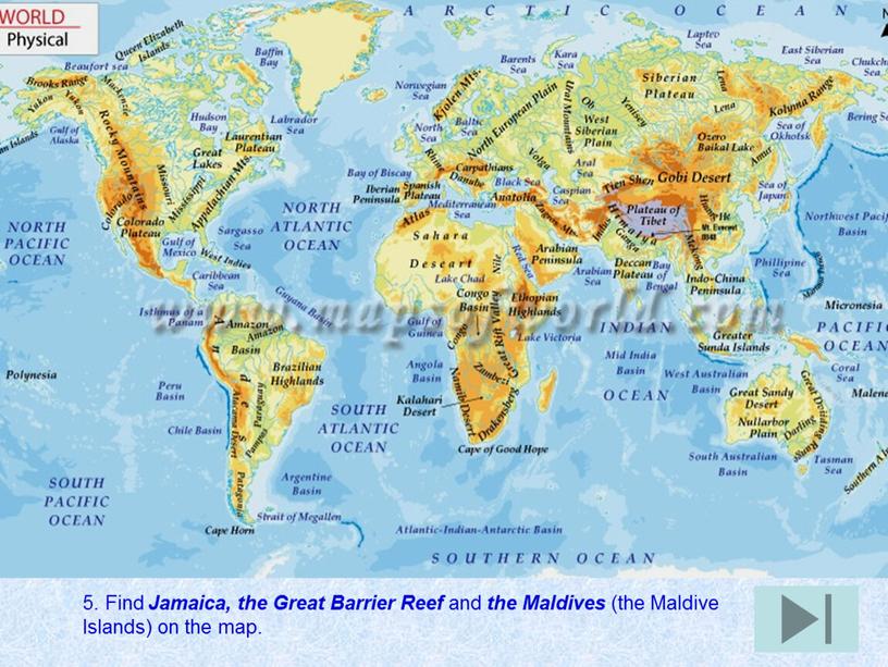 Find Jamaica, the Great Barrier