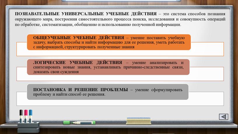 ПОЗНАВАТЕЛЬНЫЕ УНИВЕРСАЛЬНЫЕ УЧЕБНЫЕ