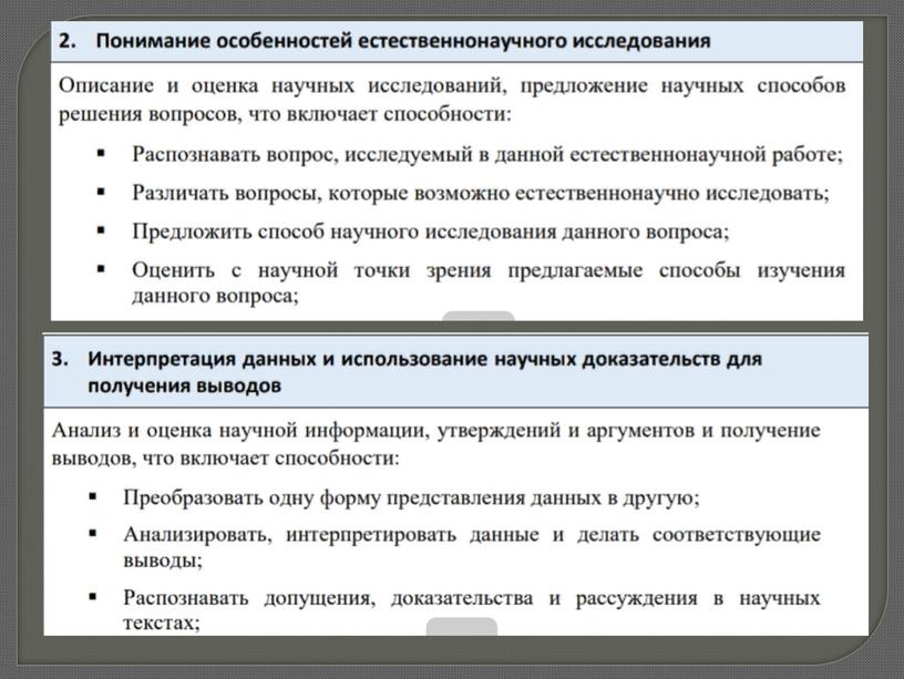 Умения, характеризующие естественно-научную грамотность на уроках географии