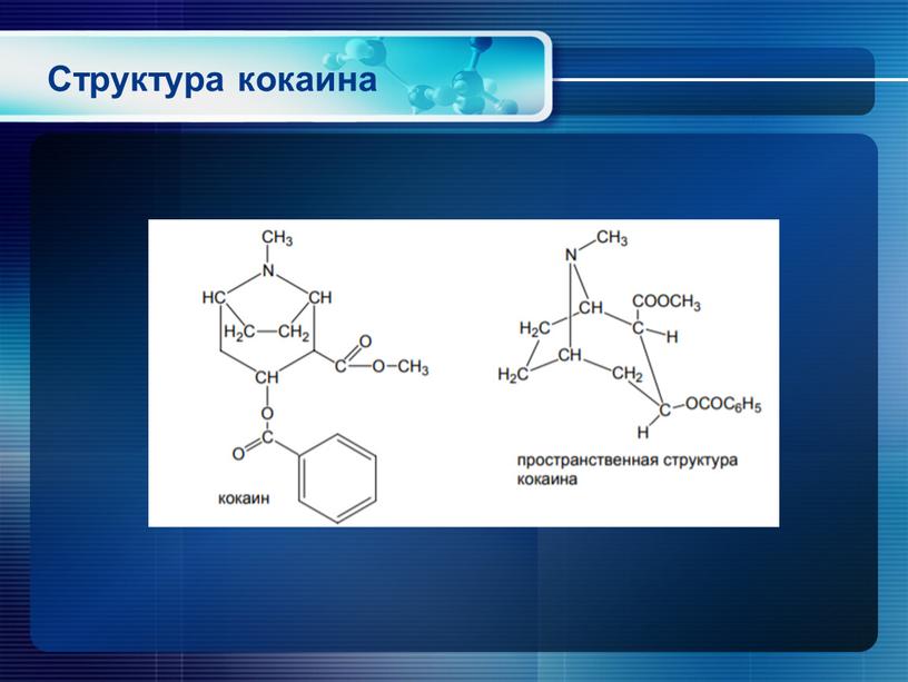 Структура кокаина