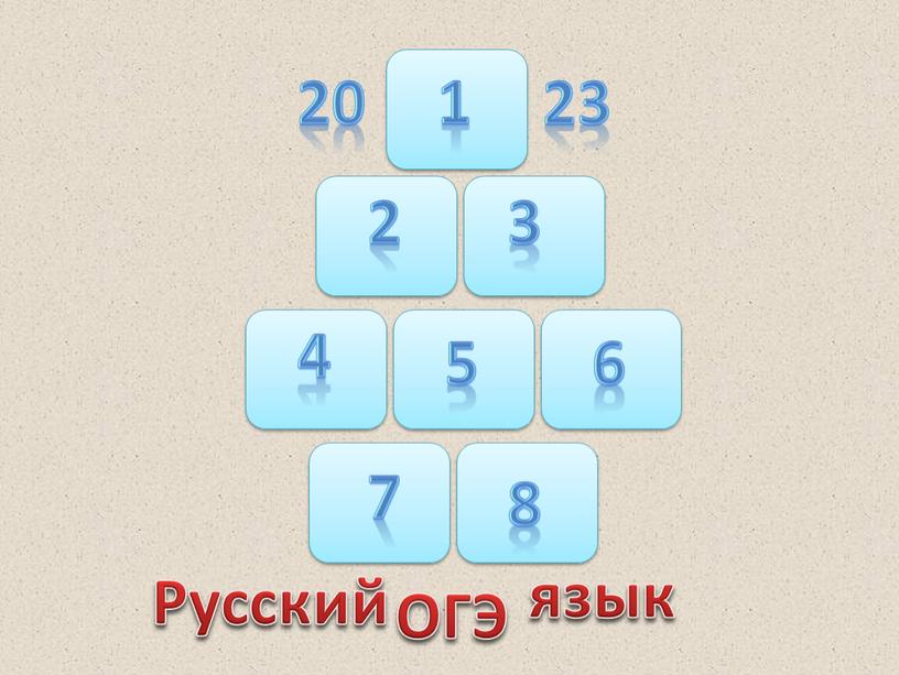 ОГЭ Русский язык 1 2 3 4 5 6 7 8