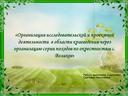 Организация исследовательской и проектной деятельности  в области краеведения через организацию серии походов (презентация)