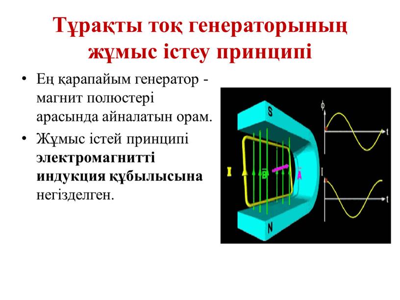 Айнымалы ток генераторы презентация