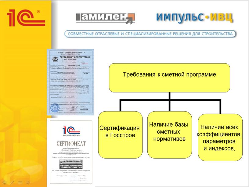 Функциональные возможности 1С смета