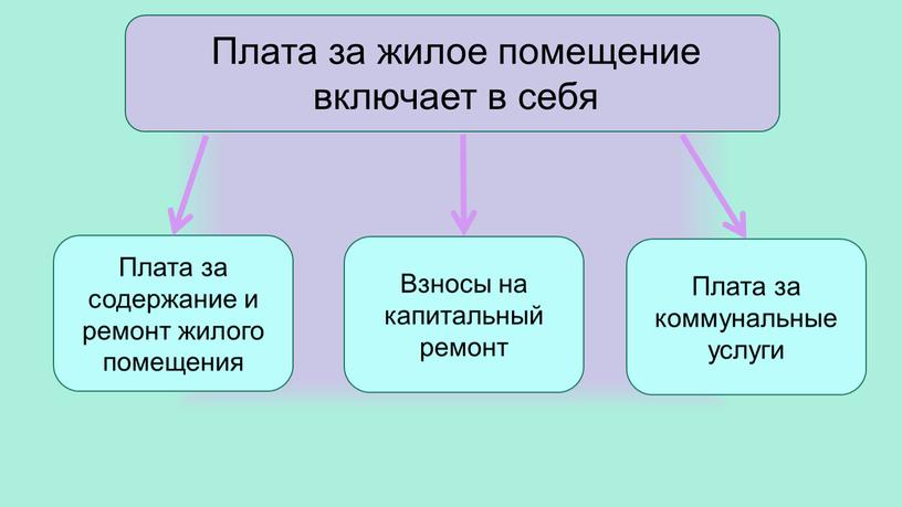 Плата за жилое помещение включает в себя