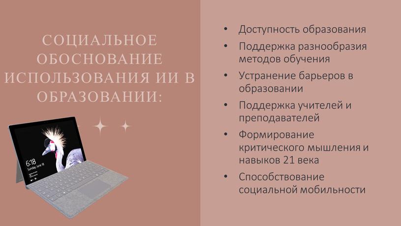 Социальное обоснование использования