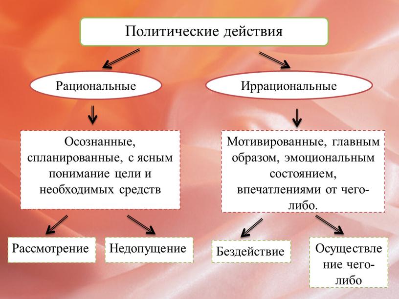 Политические действия Рациональные