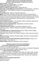 Конспект занятия по русскому языку в группе с казахским языком обучения