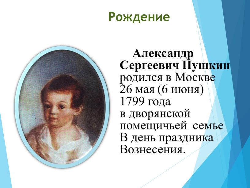 Рождение Александр Сергеевич