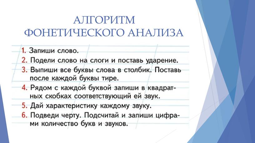 АЛГОРИТМ ФОНЕТИЧЕСКОГО АНАЛИЗА