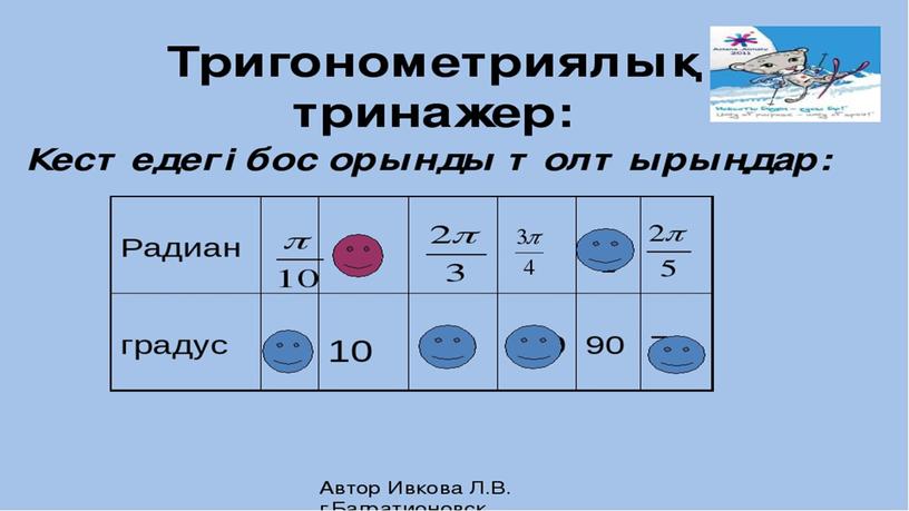 Тригонометриялық тепе-теңдіктер 3