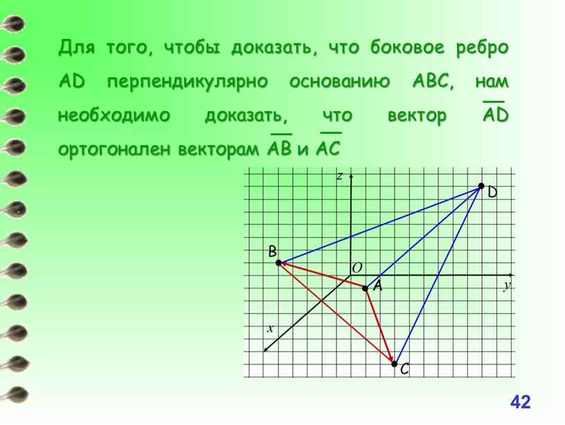 Для того, чтобы доказать, что боковое ребро