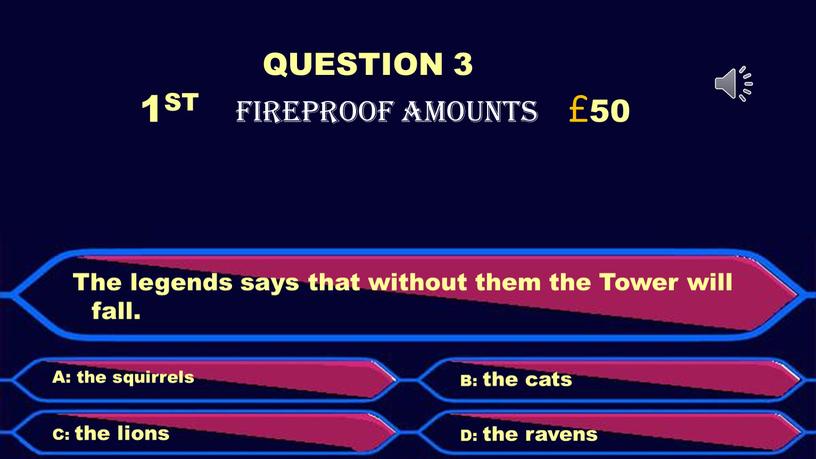 QUESTION 3 1ST FIREPROOF