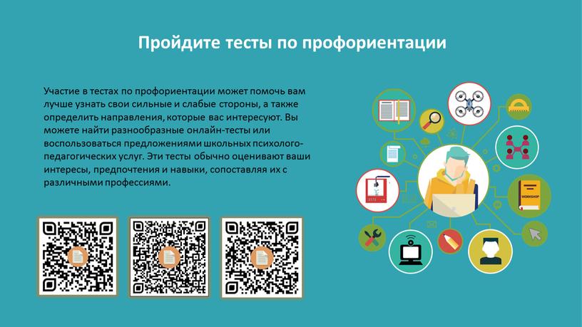 Пройдите тесты по профориентации