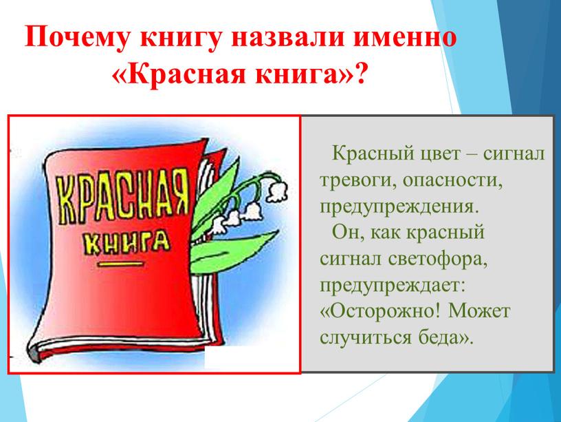 Почему книгу назвали именно «Красная книга»?