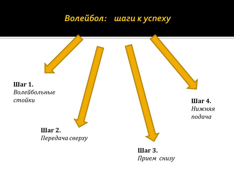 Волейбол: шаги к успеху Шаг 2