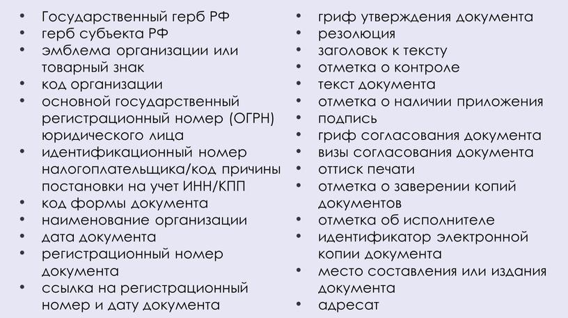 Государственный герб РФ герб субъекта