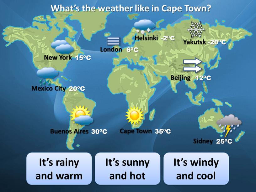 What’s the weather like in Cape