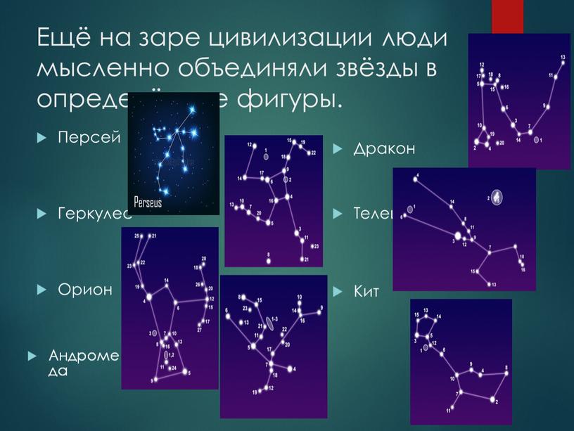 Ещё на заре цивилизации люди мысленно объединяли звёзды в определённые фигуры