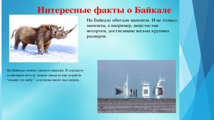 Проект ученицы 4 класса Квардаковой Виктории "Озеро Байкал - всемирное наследие ЮНЕСКО"