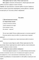 Конспект урока по биологии: "Грибы"