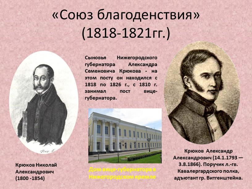 Союз благоденствия» (1818-1821гг